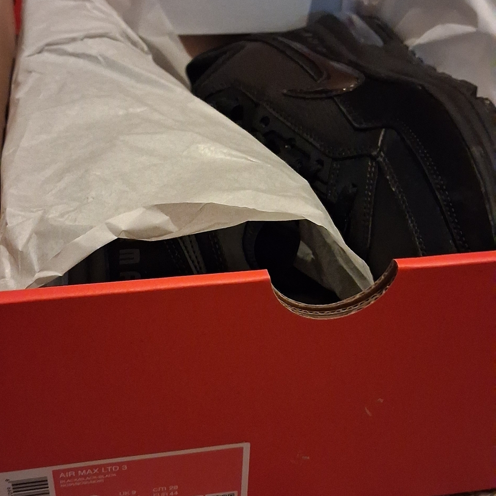 Nike Air Max Limited 3 Triple Black Size 10m - Picture 3 of 7